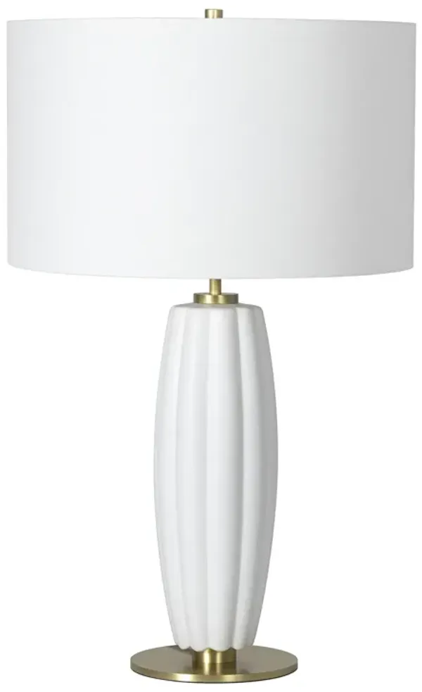 Crocus Ceramic Table Lamp (White)