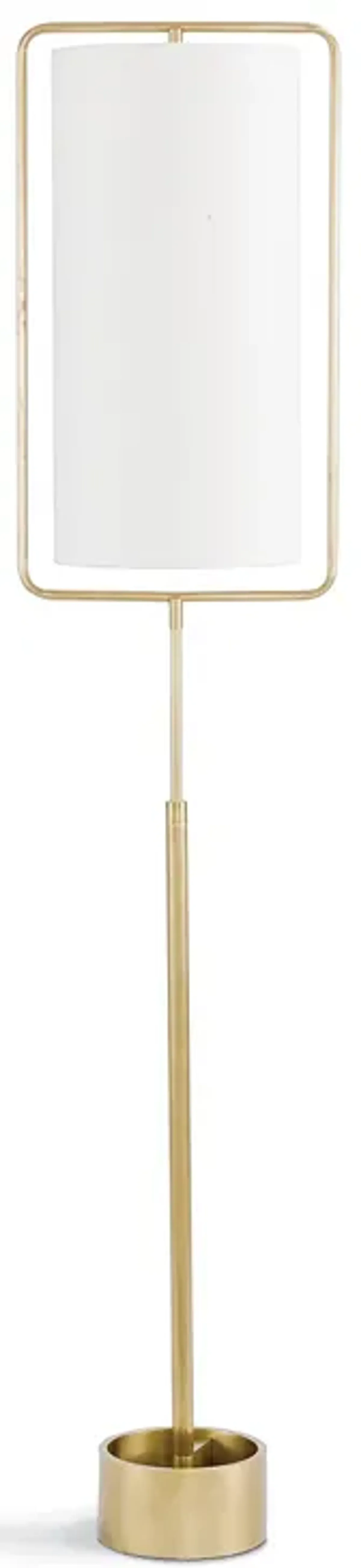 Geo Rectangle Floor Lamp (Natural Brass)