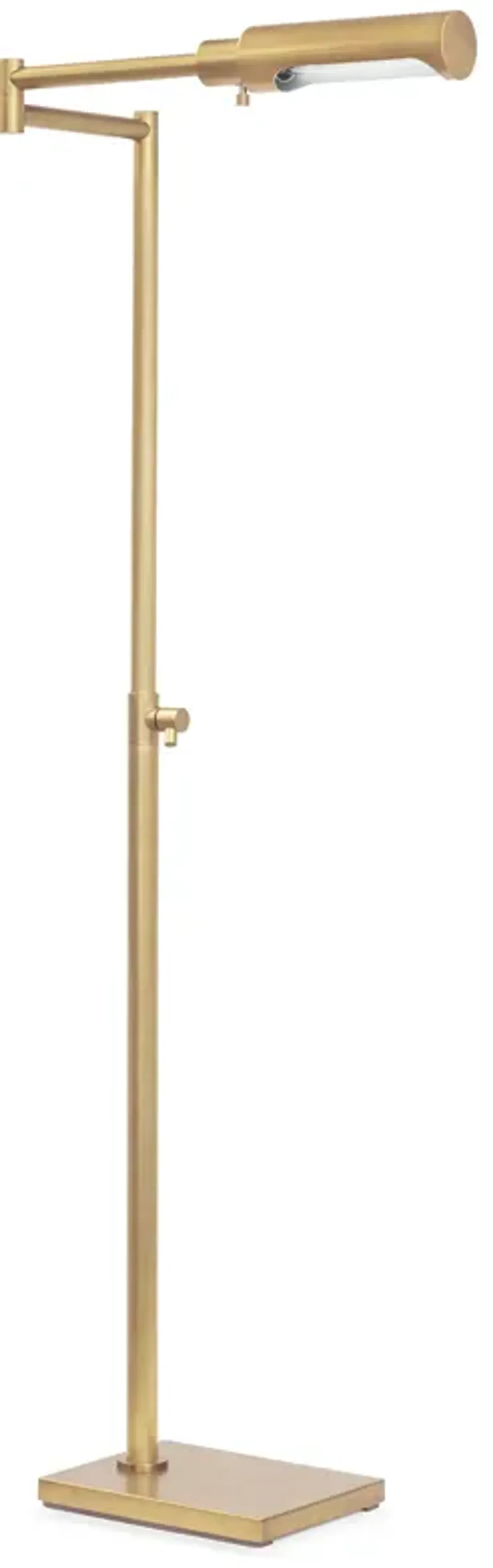 Noble Floor Task Reading Lamp (Natural Brass)
