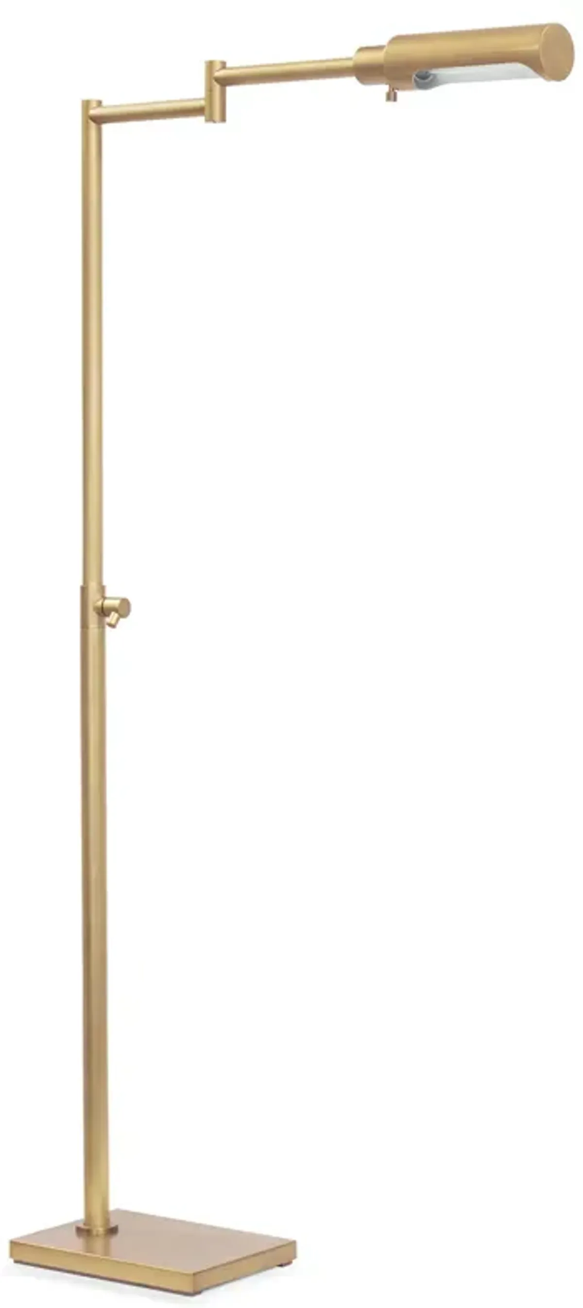 Noble Floor Task Reading Lamp (Natural Brass)