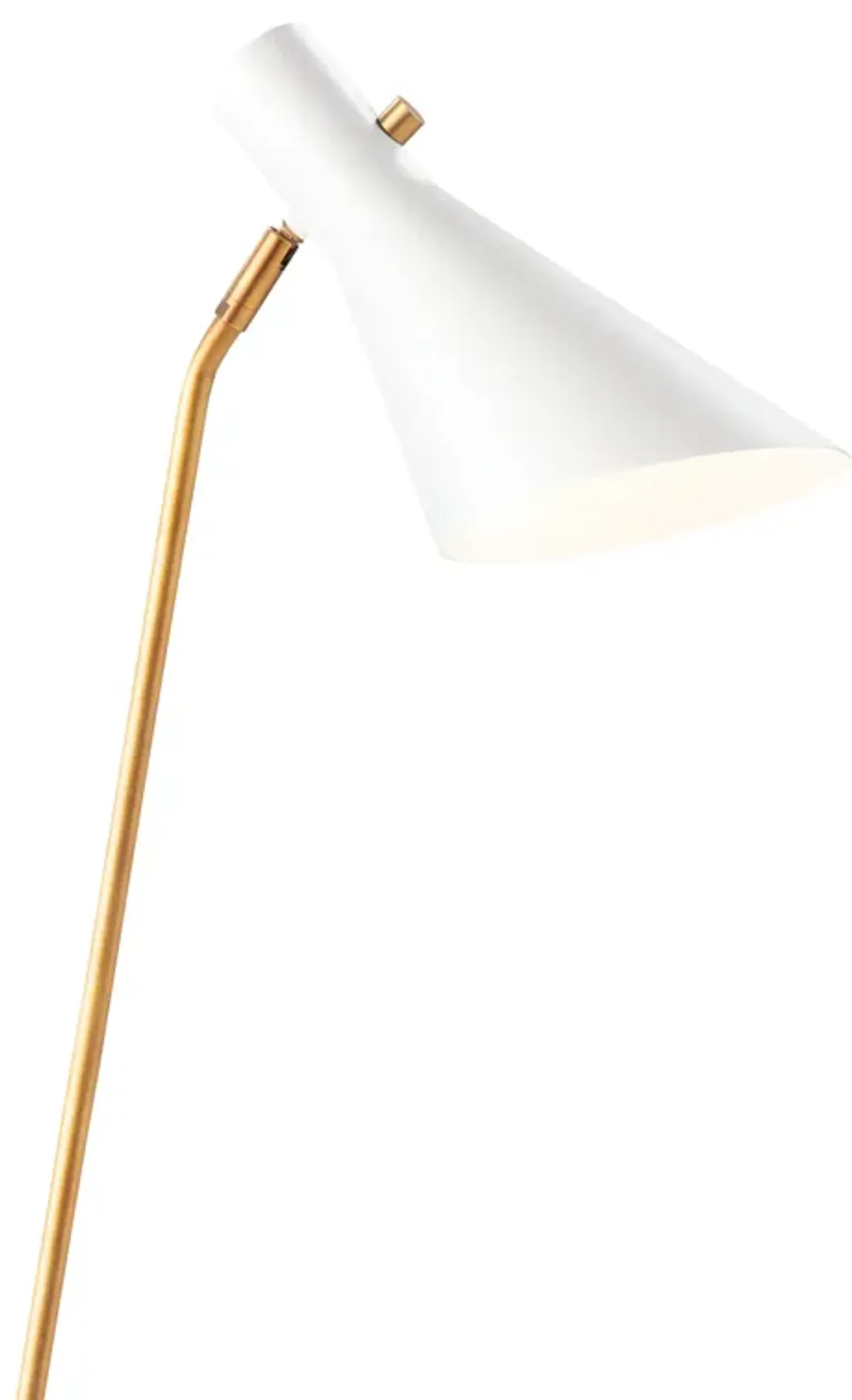 Spyder Floor Lamp Spyder Floor Lamp (White and Natural Brass)