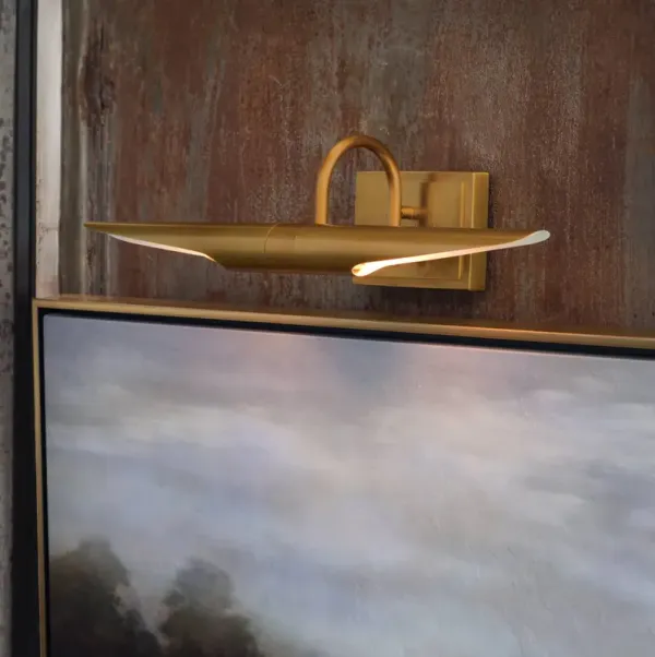 Redford Picture Light Small (Natural Brass)