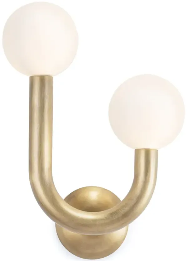 Happy Sconce Right Side (Natural Brass)