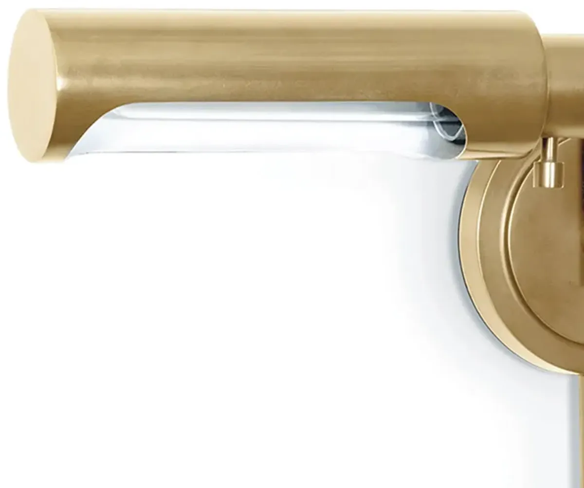 Noble Swing Arm Task Sconce (Natural Brass)