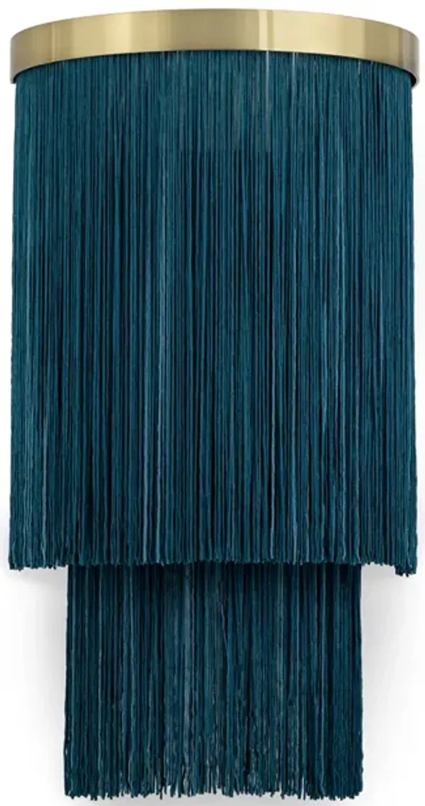 Cabaret Fringe Sconce (Peacock)