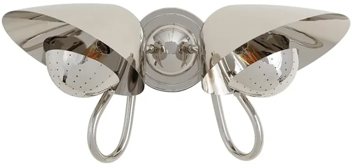 Keaton Sconce Double (Polished Nickel)