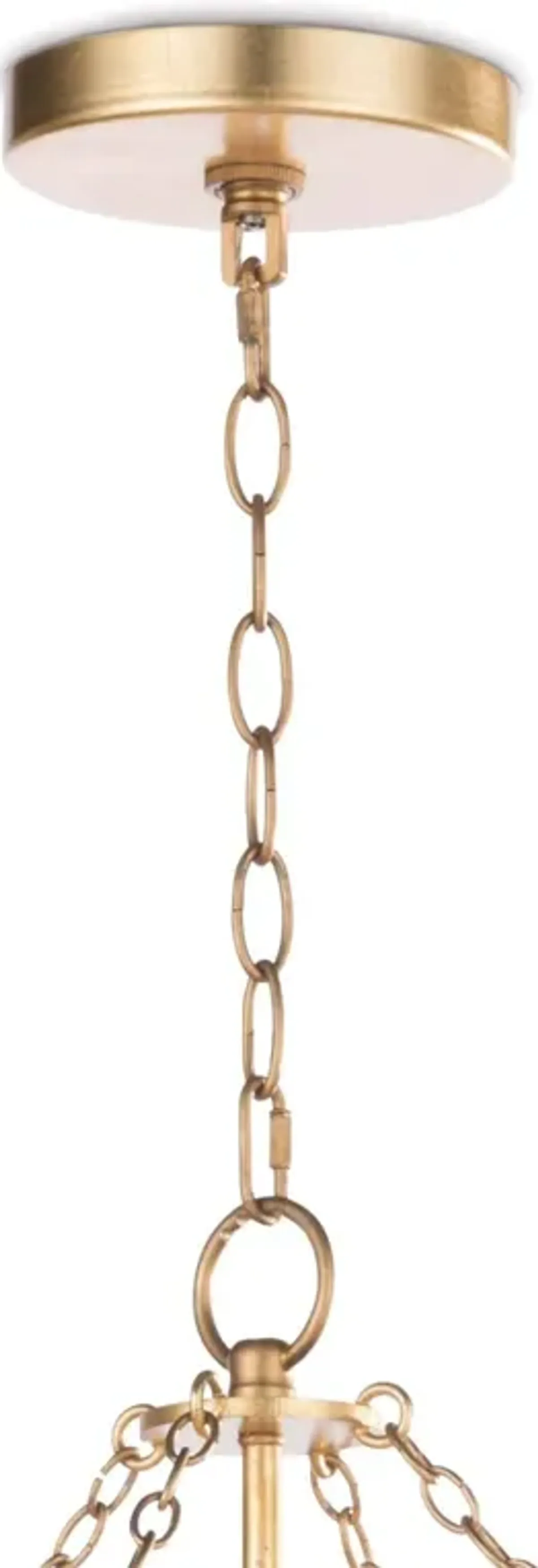 Cheshire Basin Chandelier (Gold Leaf)