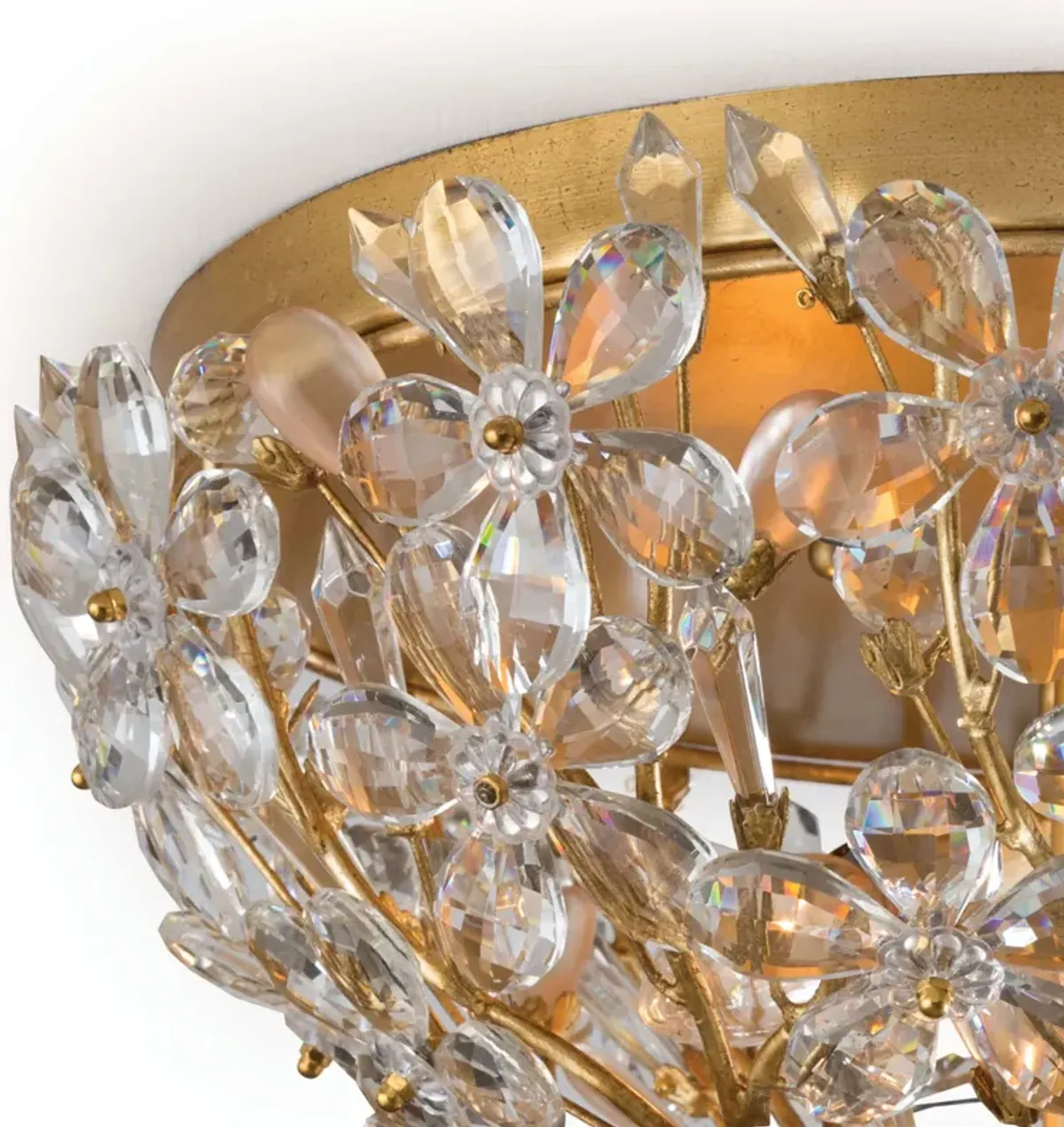 Cheshire Flush Mount (Gold Leaf)