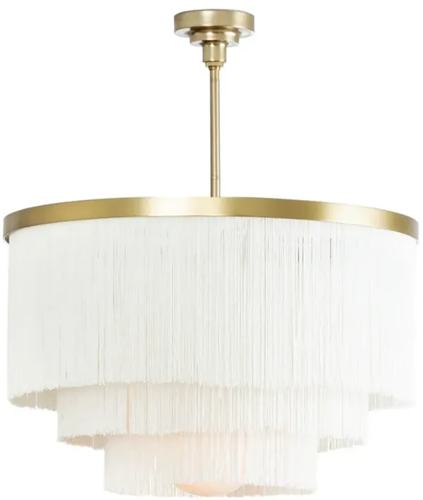 Cabaret Fringe Chandelier (Ivory)