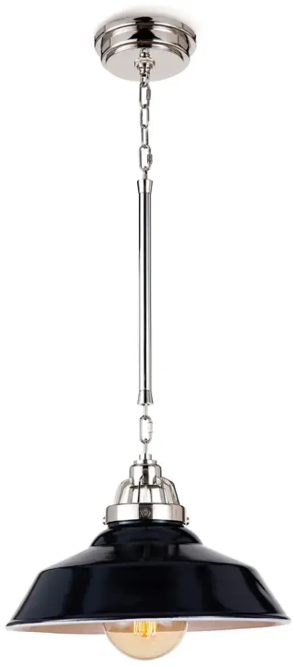 Maine Ceramic Pendant Large (Navy)