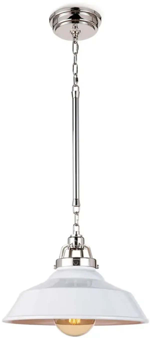 Maine Ceramic Pendant Large (White)