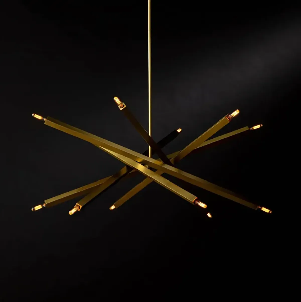 Viper Chandelier (Natural Brass)