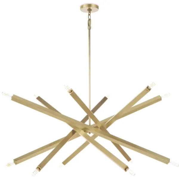 Viper Chandelier (Natural Brass)