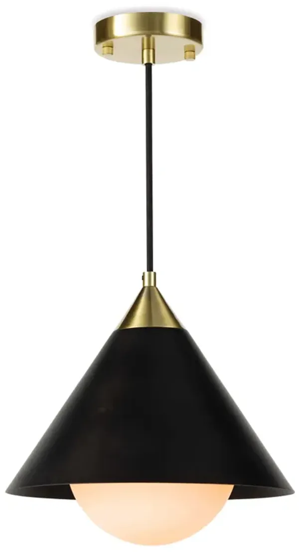 Hilton Pendant (Blackened Brass and Natural Brass)