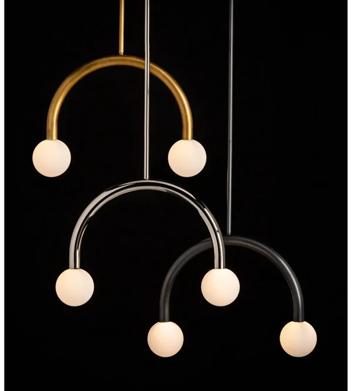 Happy Pendant Small (Natural Brass)