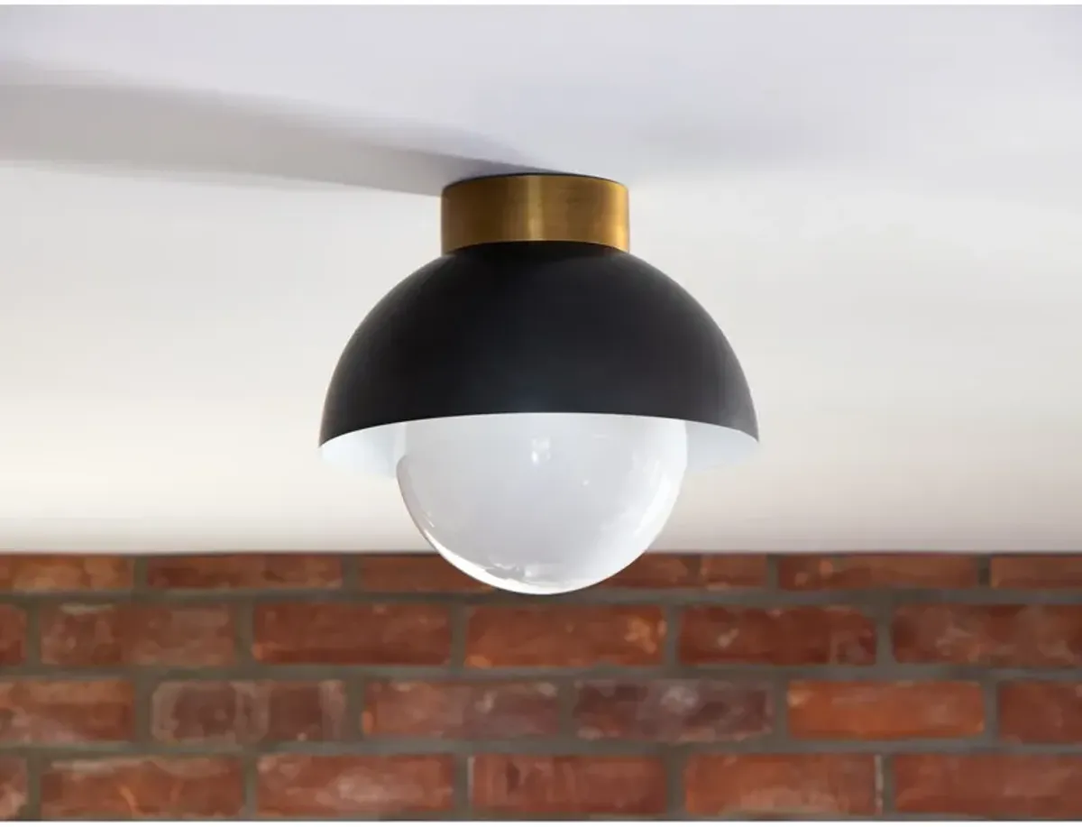 Montreux Flush Mount (Oil Rubbed Bronze and Natural Brass)