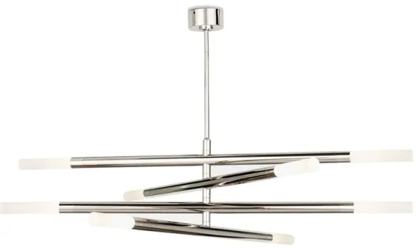 Wick Chandelier (Polished Nickel)