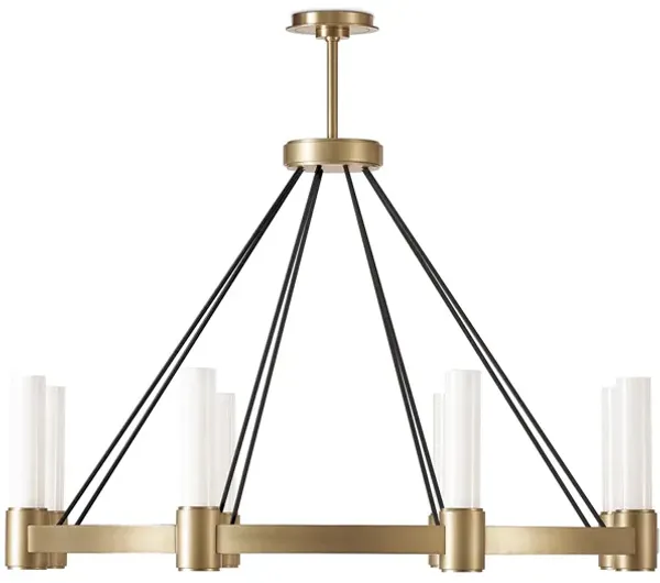 Dixon Chandelier (Natural Brass)