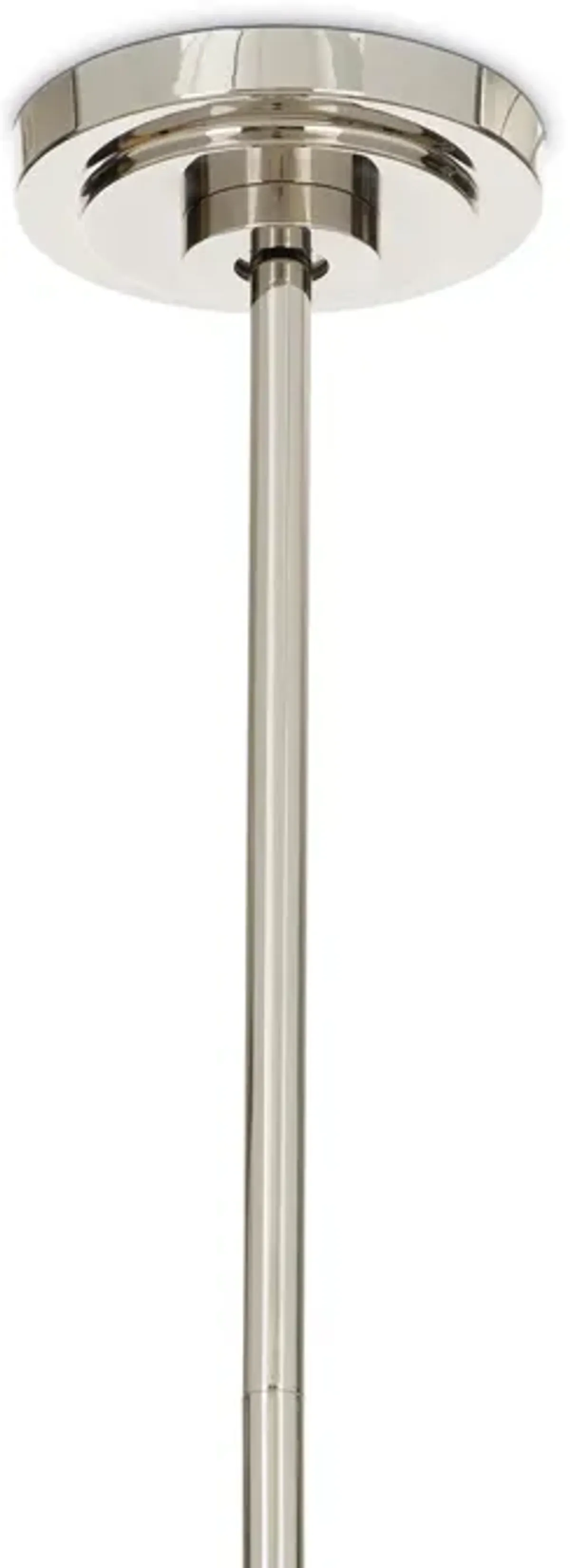 Artemis Pendant Single (Polished Nickel Champagne Glass)