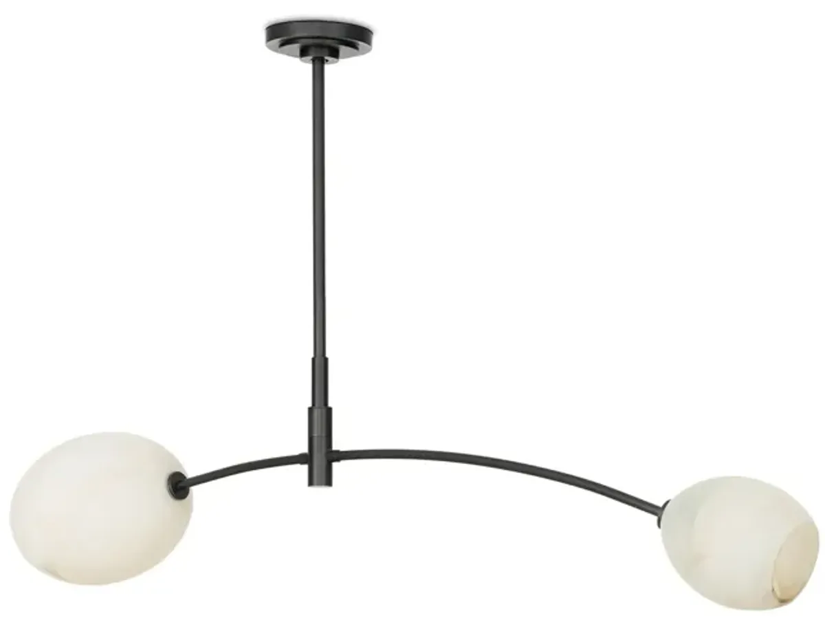 Artemis Pendant Double (Oil Rubbed Bronze with Alabaster Glass)