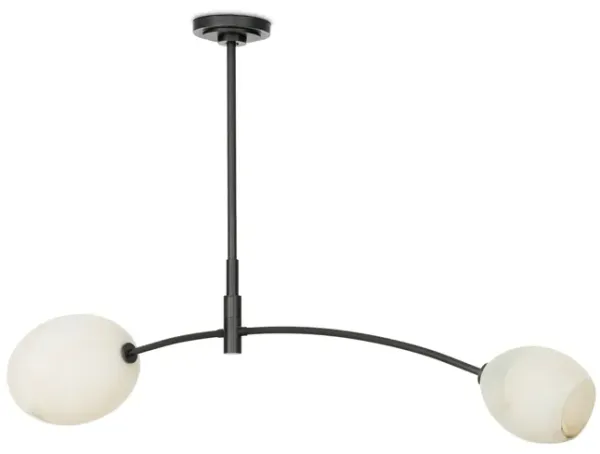 Artemis Pendant Double (Oil Rubbed Bronze with Alabaster Glass)