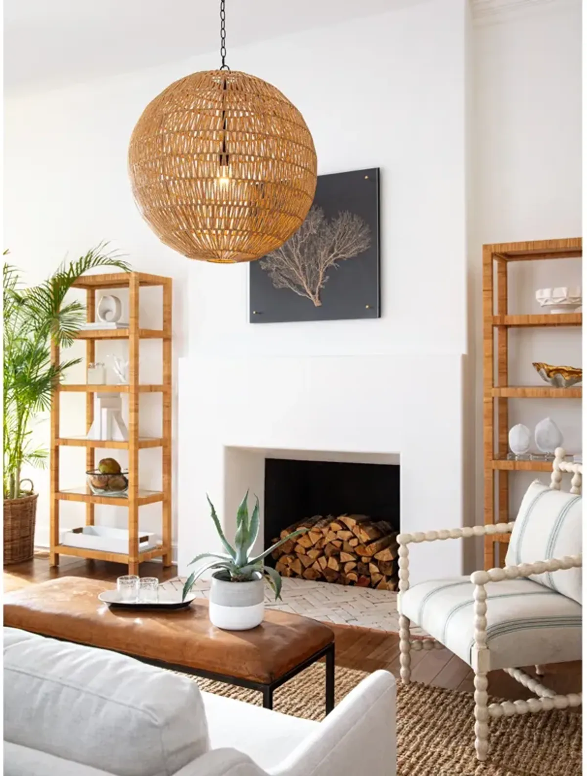 Tic Tac Toe Block (White Bone)