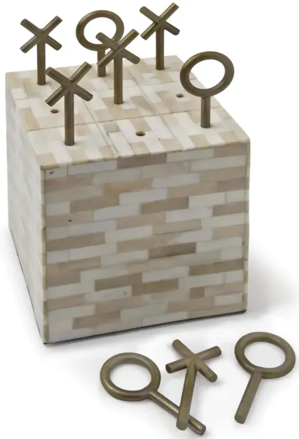 Tic Tac Toe Block (Multi-Tone Bone)