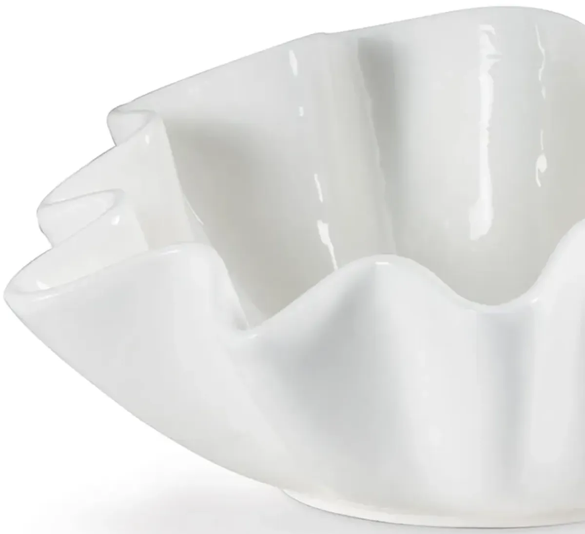 Ruffle Ceramic Bowl Large