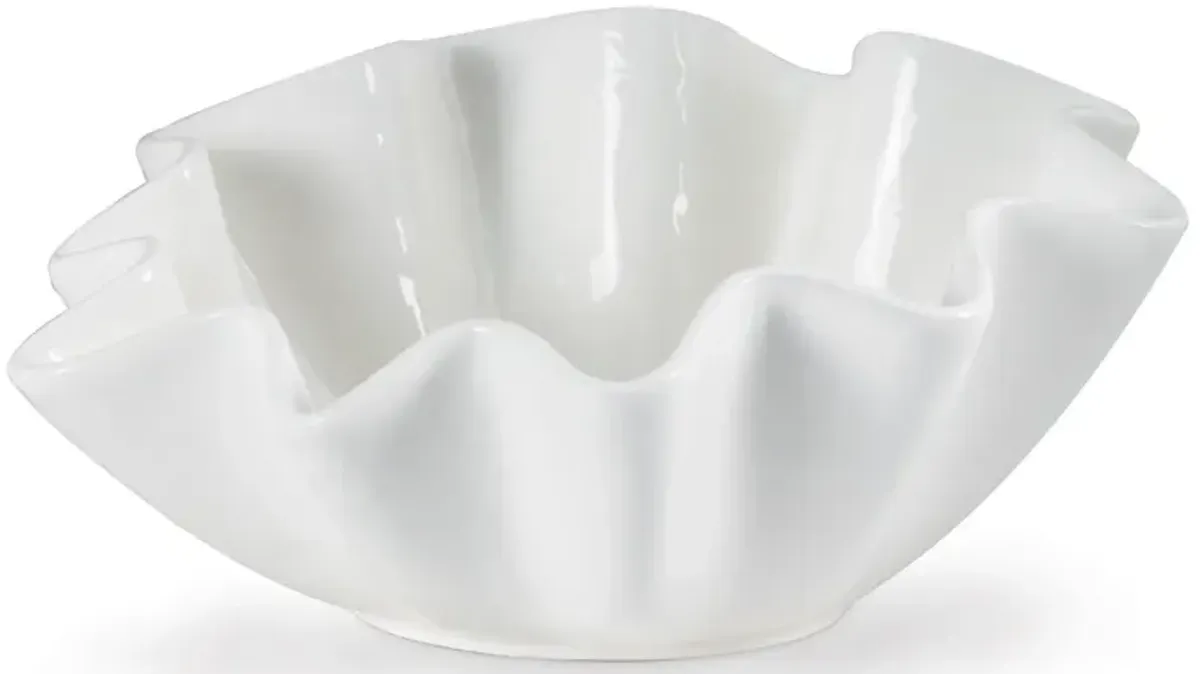 Ruffle Ceramic Bowl Large