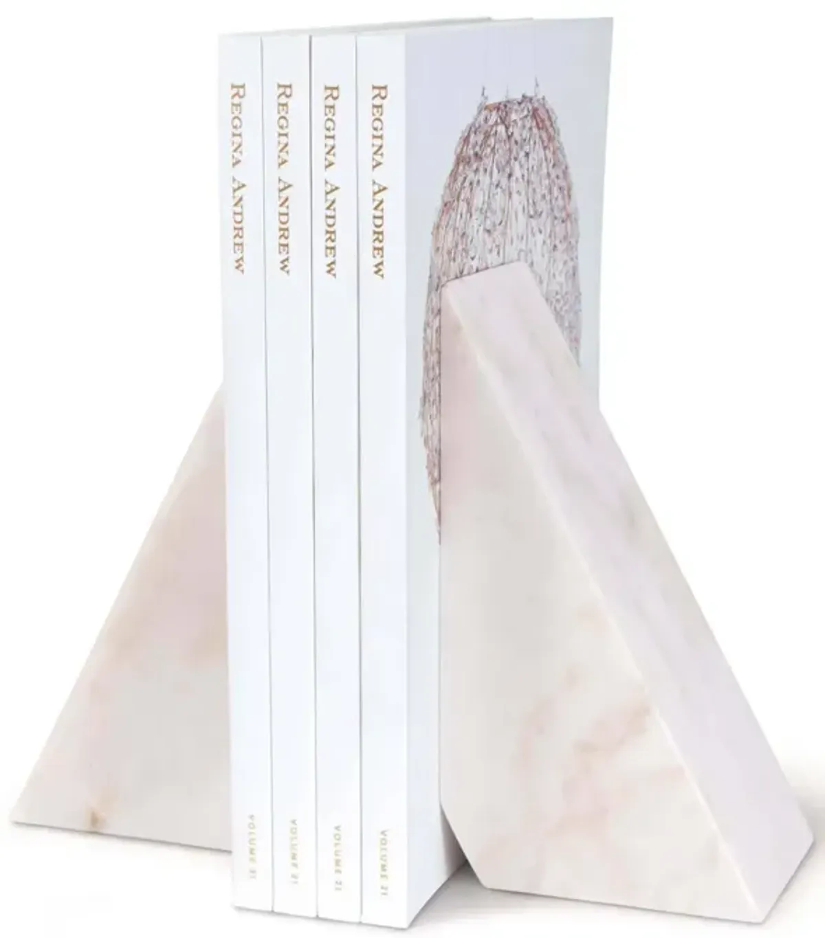 Othello Marble Bookends (White)