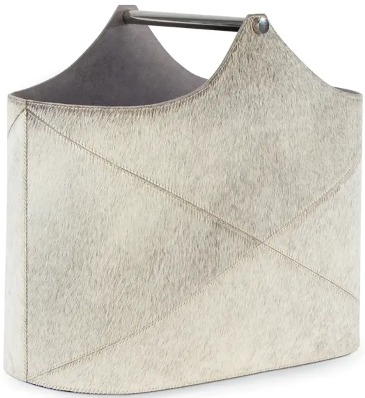 Andres Hair on Hide Basket (Grey)