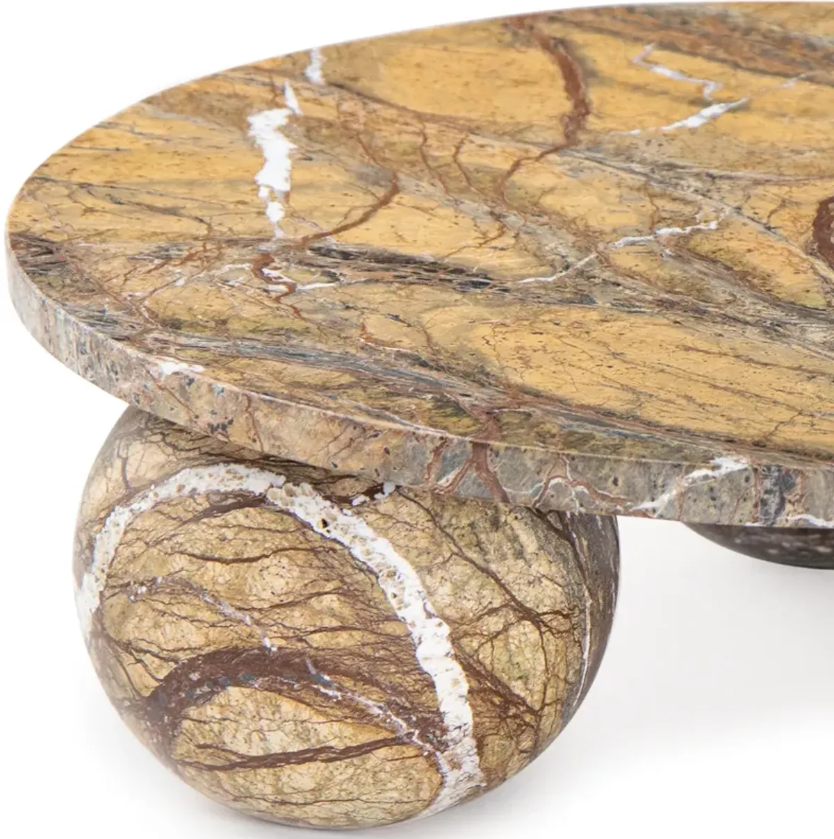 Marlow Marble Plate Large (Brown)