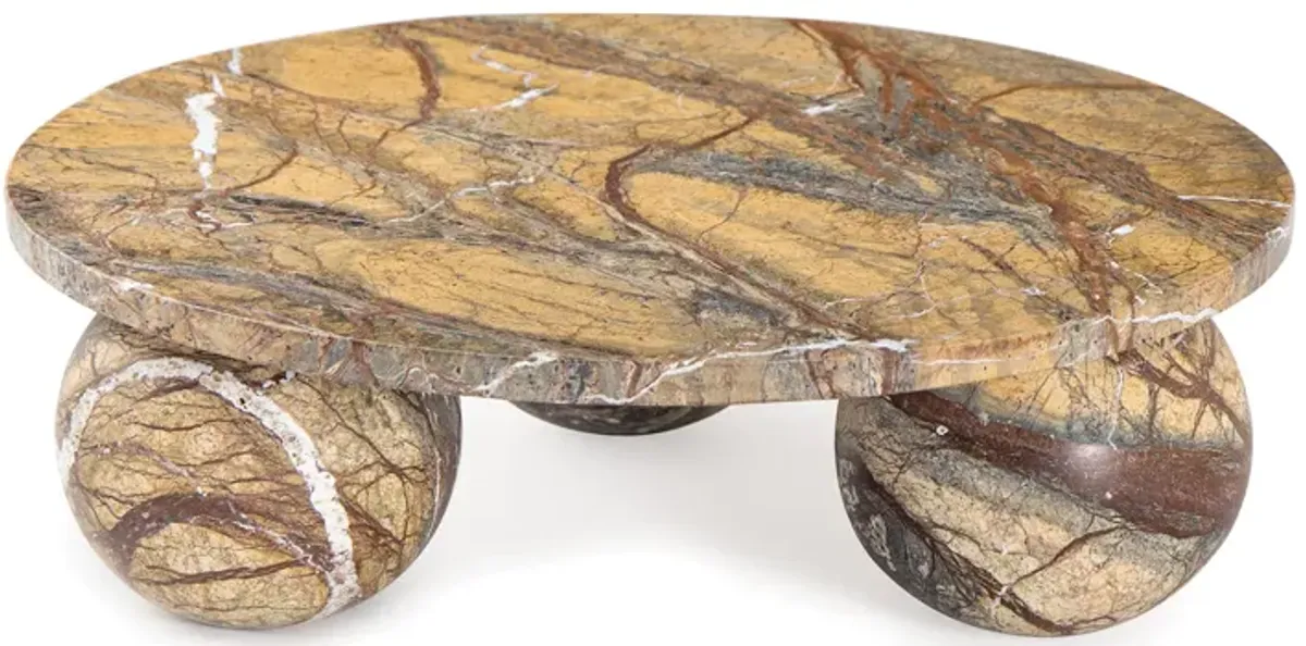 Marlow Marble Plate Large (Brown)