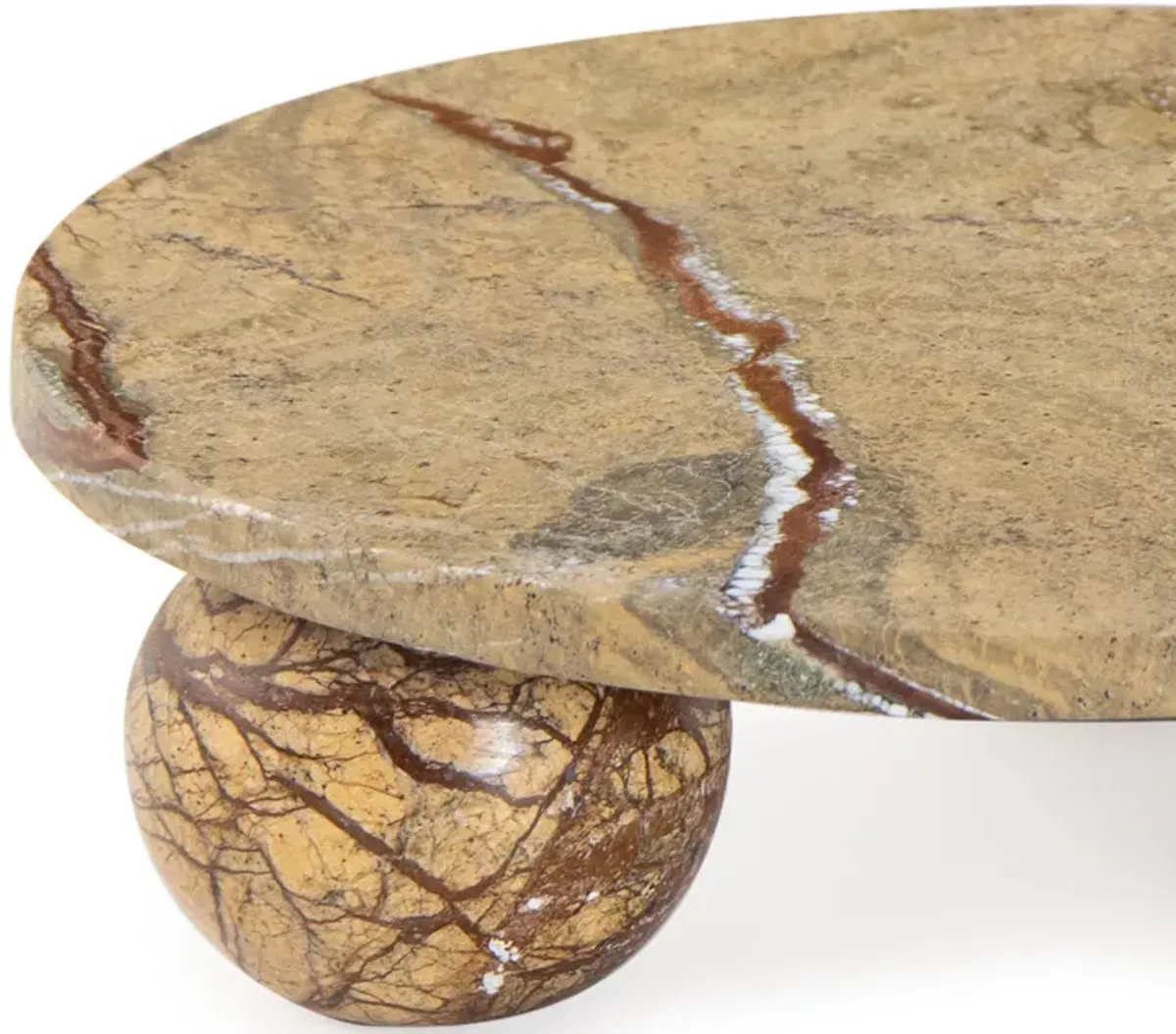 Marlow Marble Plate Small (Brown)