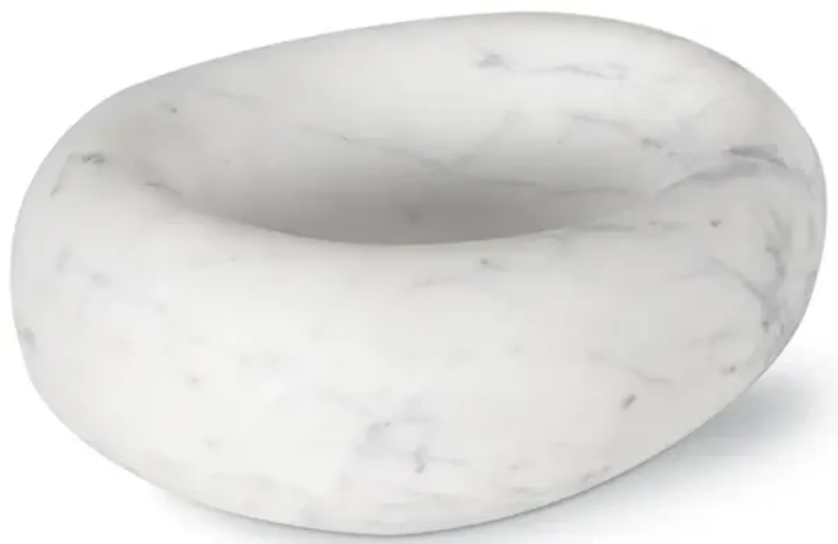 Lagoon Marble Bowl (White)