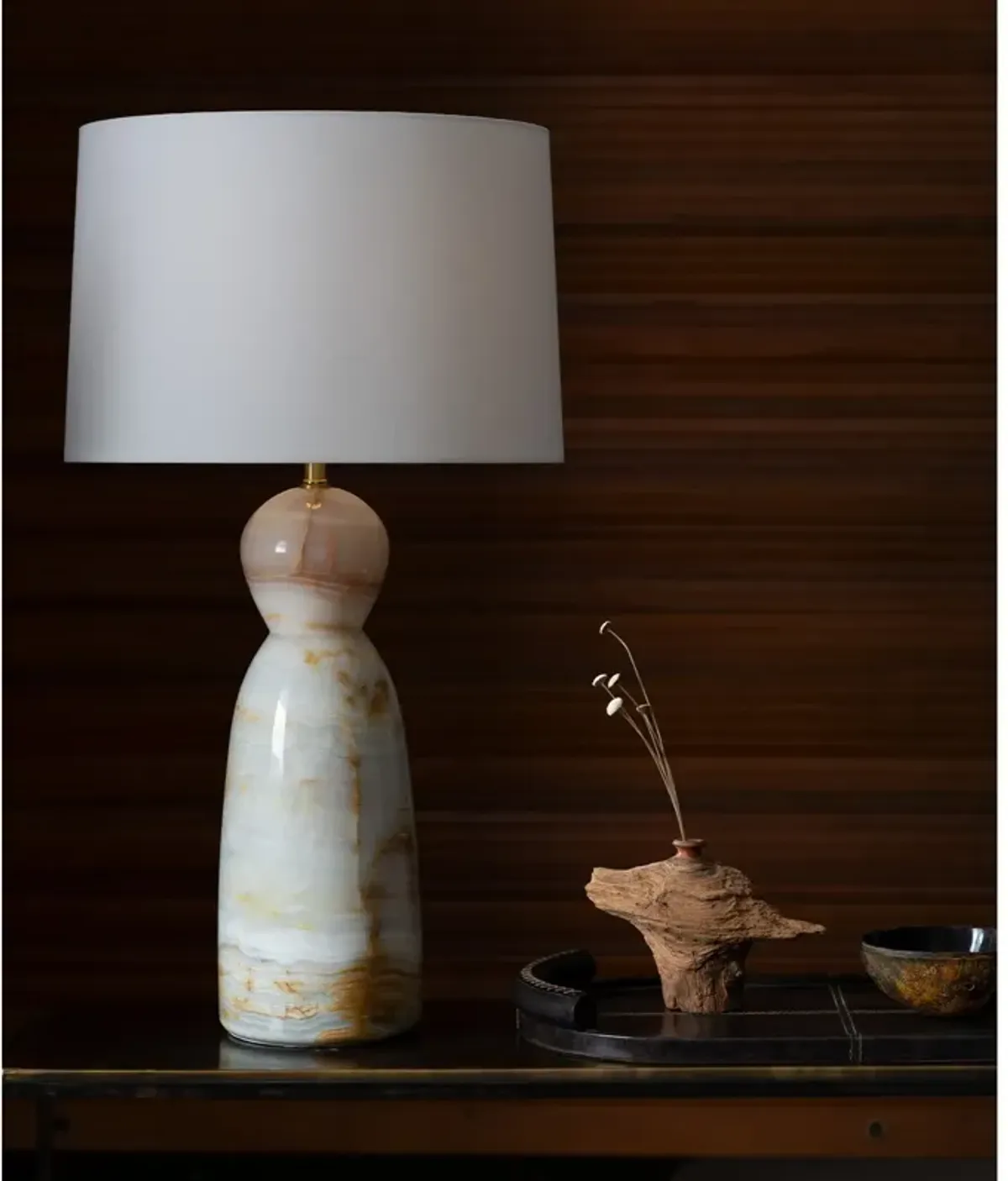 Forte Leather Tray Oval (Black)