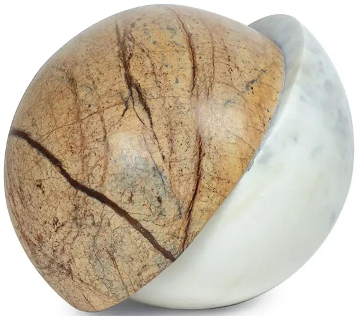 Flint Marble Accessory (Forest Brown and White)