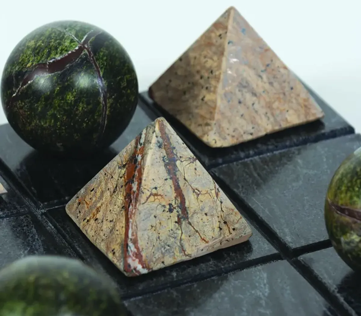 Tic Tac Toe Marble Board (Black)