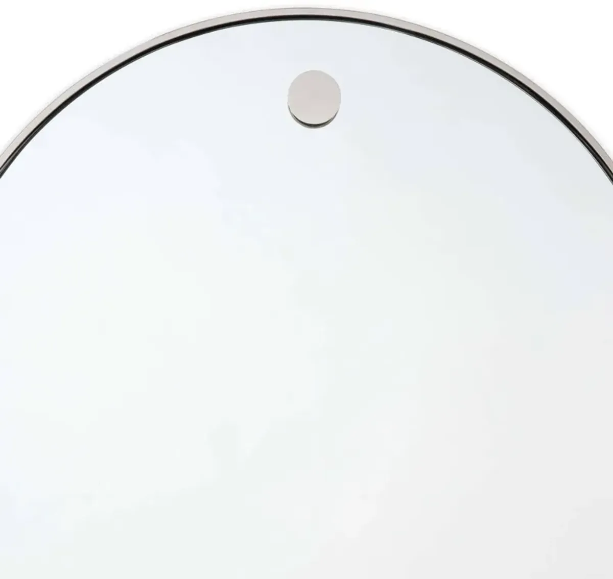 Hanging Circular Mirror (Polished Nickel)