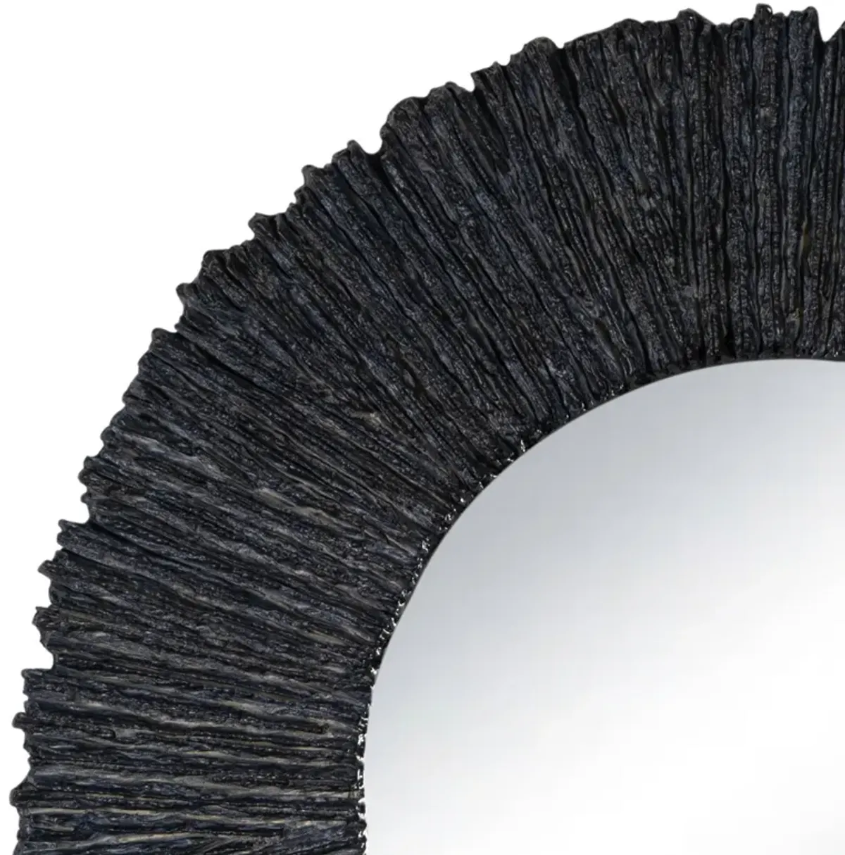 Slate Mirror Round (Black)