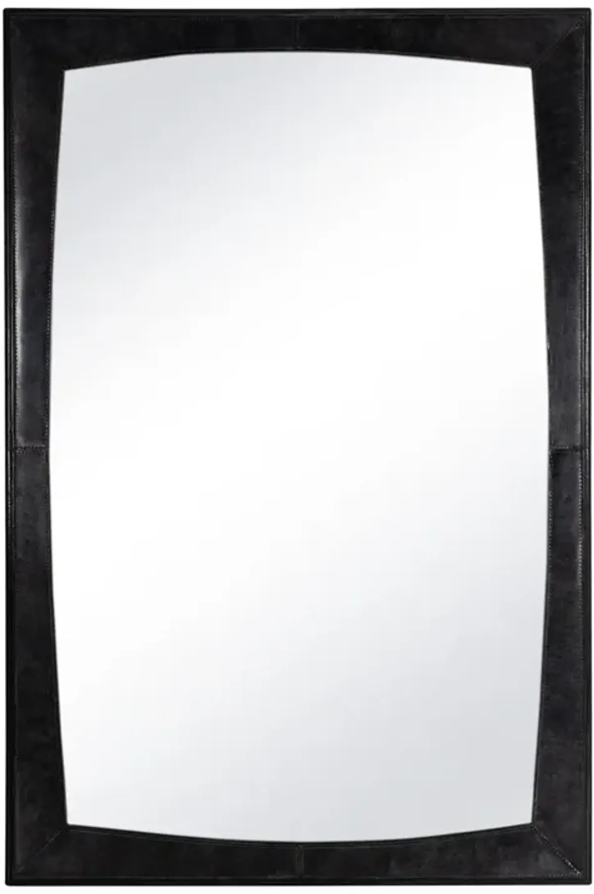 Estaban Leather Mirror Small (Black)