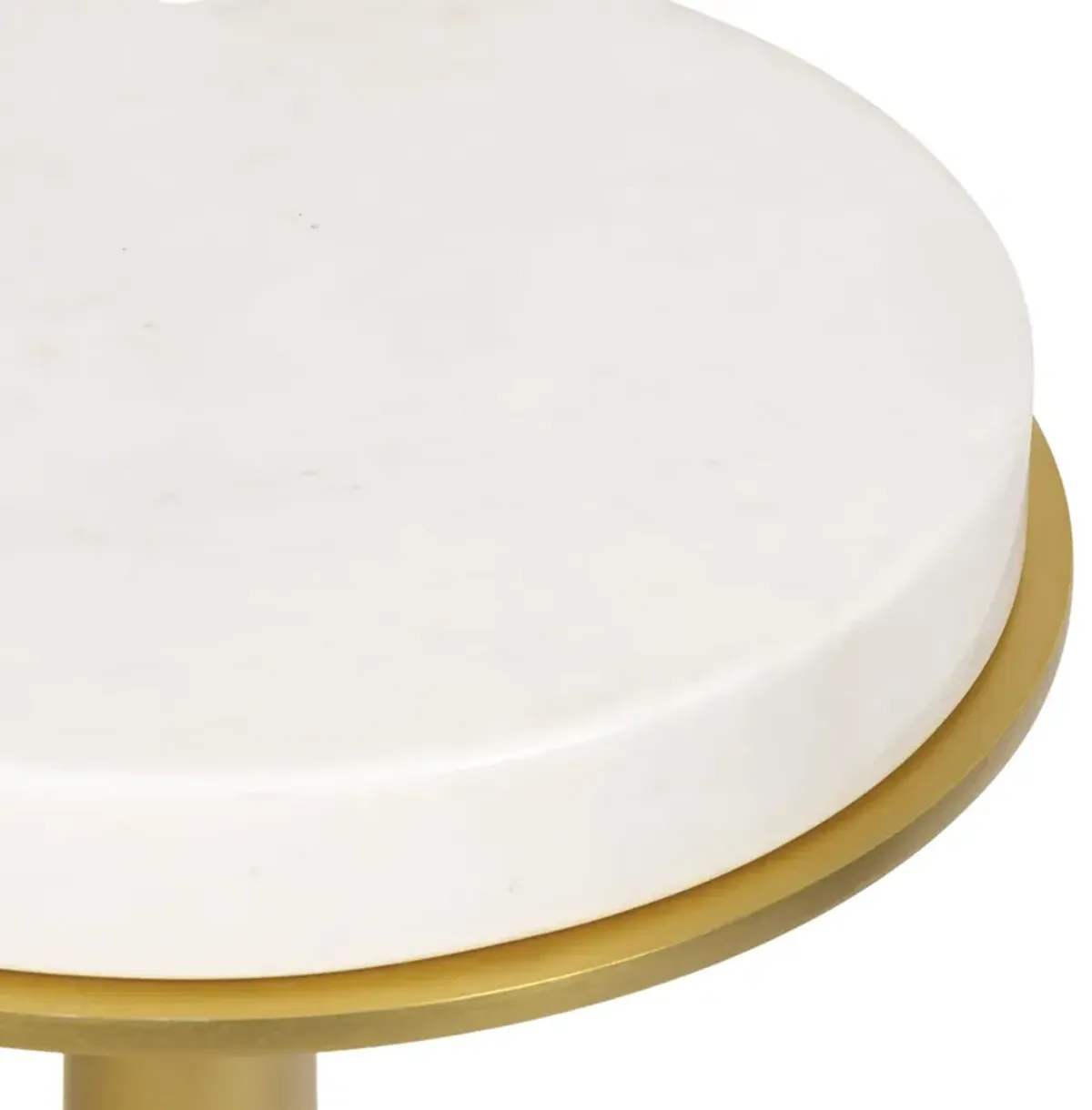 Logan Accent Table (Natural Brass)