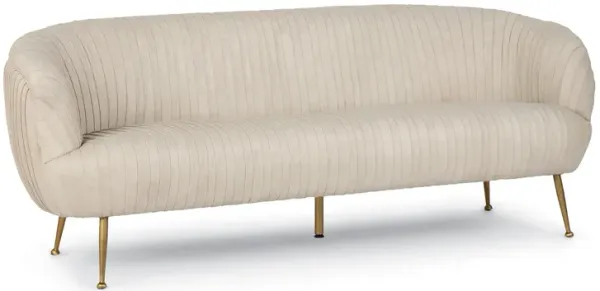Beretta Leather Sofa (Cappuccino)