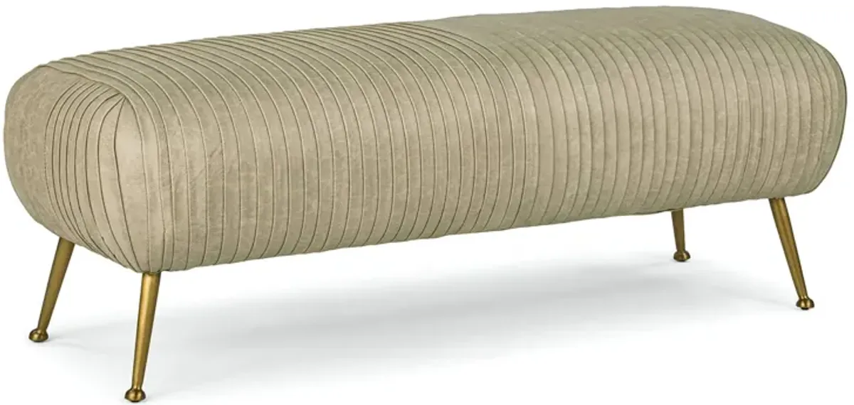 Beretta Leather Bench (Cappuccino)