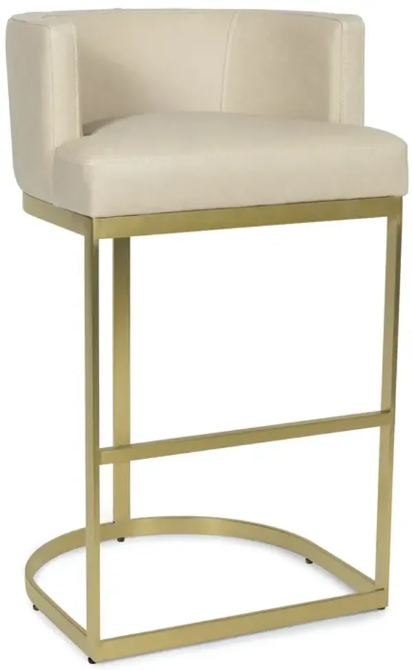 Owen Leather Bar Stool (Cappuccino)