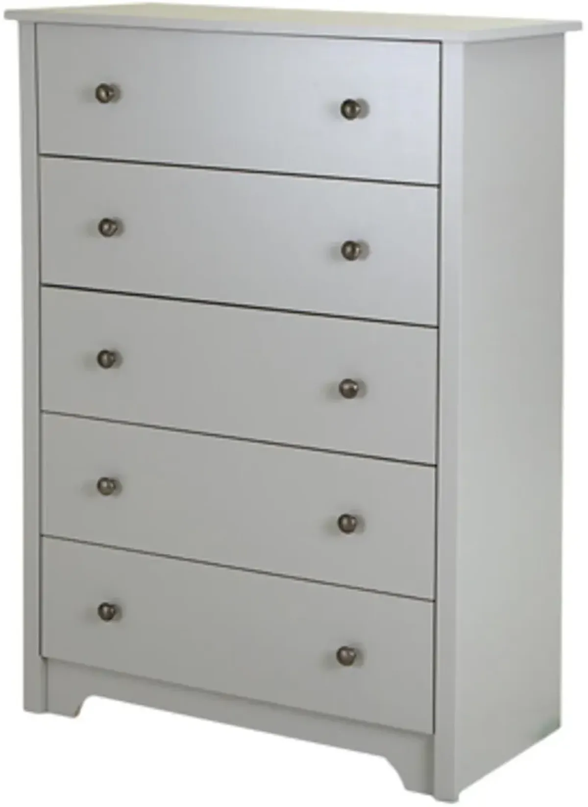 Vito Soft Gray 5-Drawer Chest - South Shore