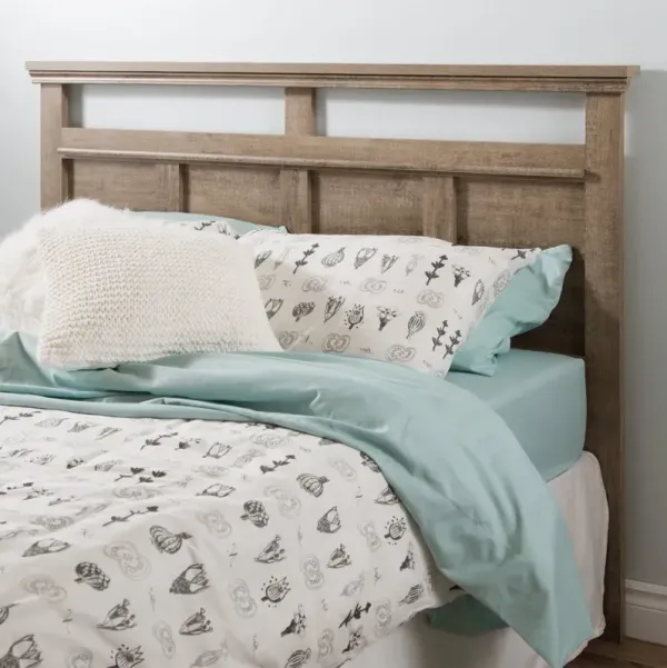 Versa Weathered Oak Full/Queen Headboard (54/60 Inch) - South Shore