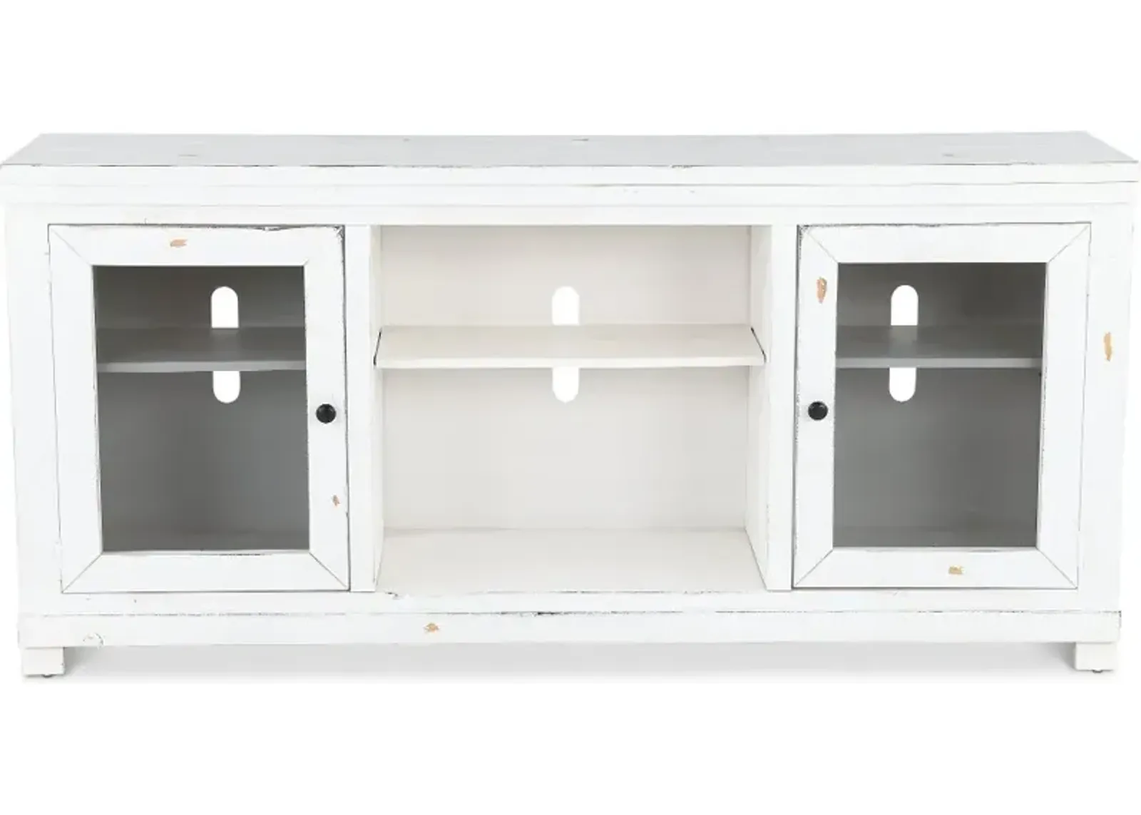 Willow Distressed White 68" TV Stand