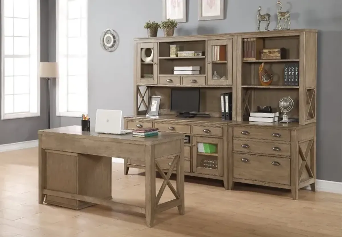 Light Brown Lateral File Cabinet