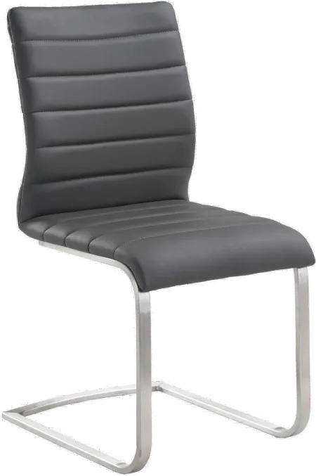 Set of 2 Gray Dining Chairs - Fusion